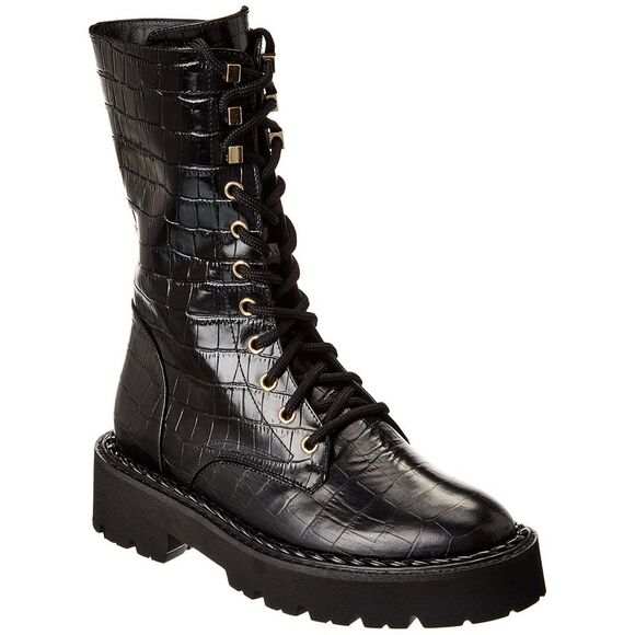 Aquatalia Silvana Weatherproof Leather Boot Black